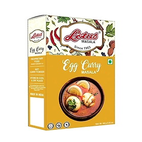 Lotus Instant Egg Curry Masala | Powdered Spice | 100 gm (10 kg Pack)