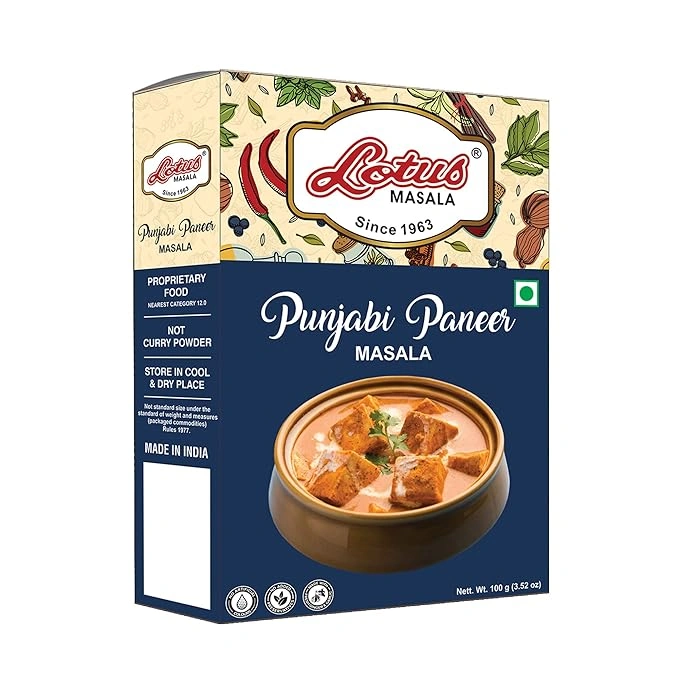 Lotus Instant Paneer Masala Punjabi Dhaba Style 100gm (10 kg Pack)-12539090