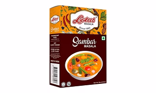 Lotus Sambar Masala Powder | Instant Ready mix Spice Box | Added Salt | 100gm (10 kg Pack)