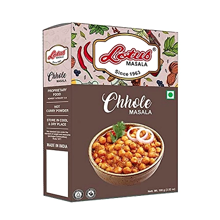 Lotus Instant Amritsary Chhole Masala 100g (10kg Pack)-12539102