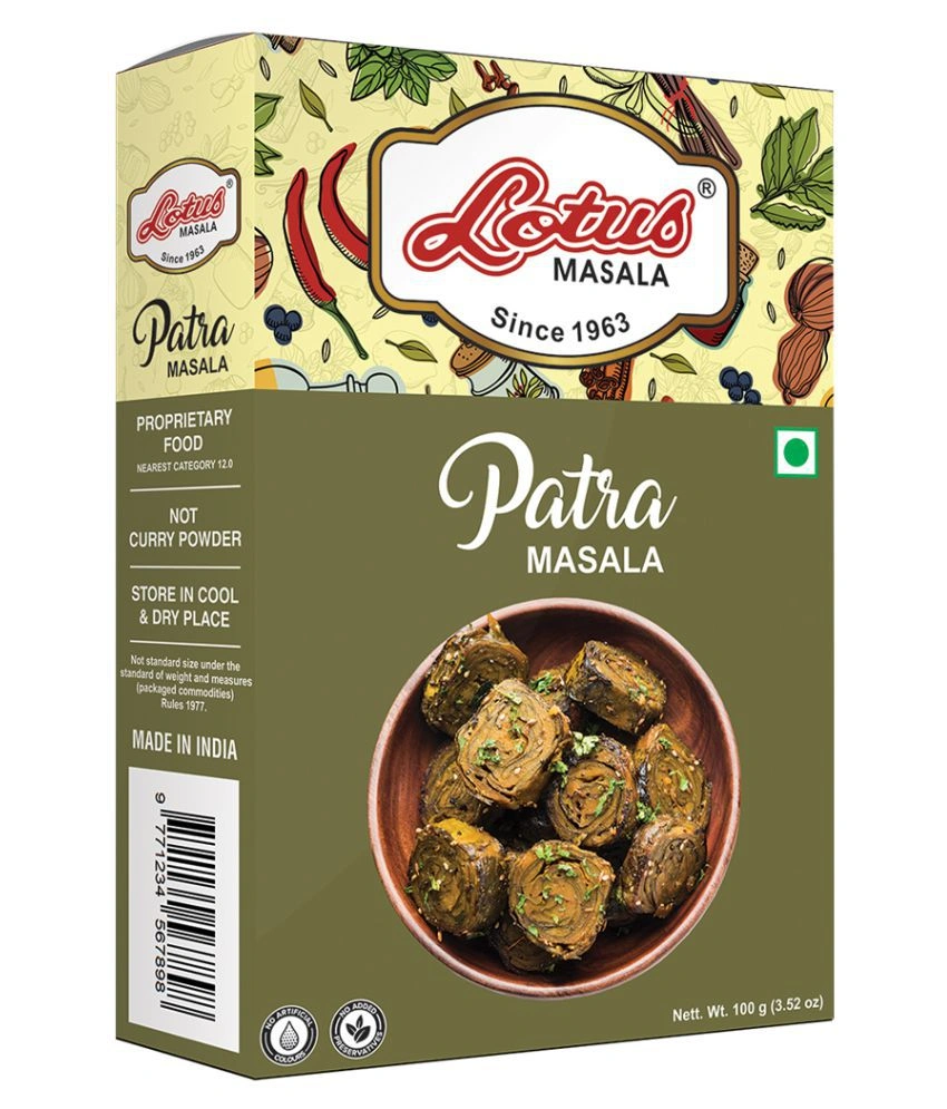 Lotus Masala Gujarati Patra Masala Powder 100 gm (10kg Pack)-12539154