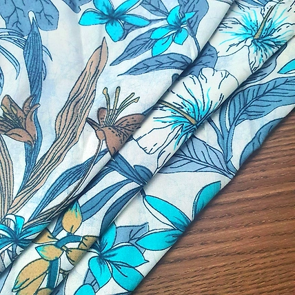 Printed Floral Rayon Fabric-1