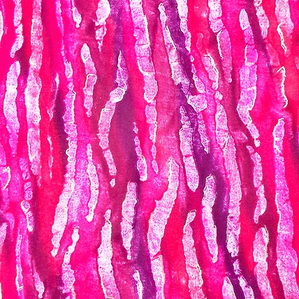 Raindrops on Roses With Silver Iris Rayon Fabric-2
