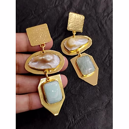 baroque pearls earrings