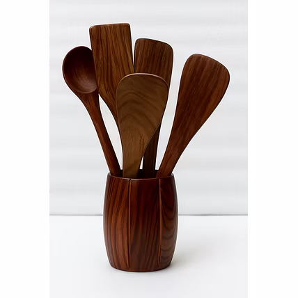 This 6-piece wooden kitchen utensil-1