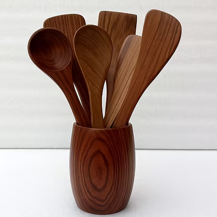 This 6-piece wooden kitchen utensil-2