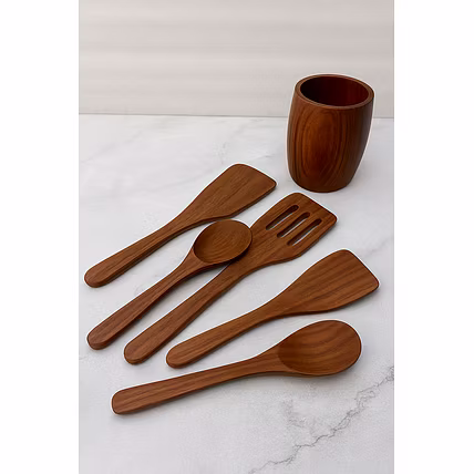 This 6-piece wooden kitchen utensil-3
