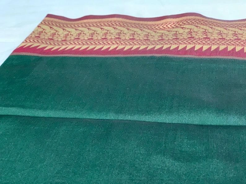 Green Silk Saree | Banarasi Saree | Saree With Blouse | Wedding Saree | Red Saree | Bollywood Saree | Traditional Saree | Party Saree Sari-3