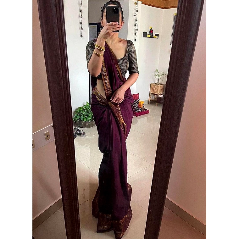 Maroon Silk Saree Indian Wedding Saree pid 8268155 GlobalLinker