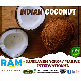 semi husk coconut