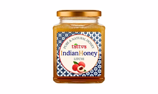 IndianHoney Litchi Honey | Pure & Natural | Unprocessed, Unfiltered, No Added Sugar | Ethically Sourced Natural Sweetener | Rich in Antioxidants |500g Glass Jar