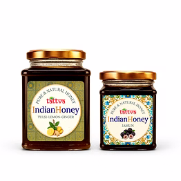 indianhoney himalayan multiflora & wild forest honey combo pack (500gm & 230gm) - himalayan multiflora & wild forest details