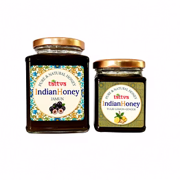 indianhoney himalayan multiflora & black forest (honeydew) honey combo pack (500gm & 230gm) - himalayan multiflora & black forest details