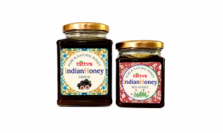IndianHoney Himalayan Multiflora & Warming & Anti-Inflammatory Ginger Infused Honey Combo Pack (500gm & 230gm) - Himalayan Multiflora & Tulsi Lemon Ginger Details