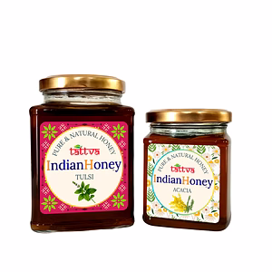 IndianHoney Buttery & Cognitive-Boosting Litchi Honey & Metabolic & Warming Cinnamon Infused Honey Combo Pack (500gm & 230gm) - Litchi & Cinnamon Details