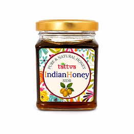 indianhoney sidr honey | pure & natural | unprocessed, unfiltered, no added sugar | ethically sourced natural sweetener | rich in antioxidants | 230g glass jar
