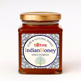 indianhoney wild forest (apis dorsata)honey | pure & natural | unprocessed, unfiltered, no added sugar | ethically sourced natural sweetener | rich in antioxidants | 230g glass jar