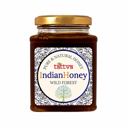 indianhoney wild forest (apis dorsata)honey | pure & natural | unprocessed, unfiltered, no added sugar | ethically sourced natural sweetener | rich in antioxidants 500g glass jar