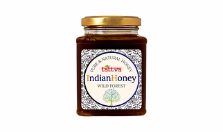 IndianHoney wild forest (APIS DORSATA)Honey | Pure & Natural | Unprocessed, Unfiltered, No Added Sugar | Ethically Sourced Natural Sweetener | Rich in Antioxidants 500g Glass Jar