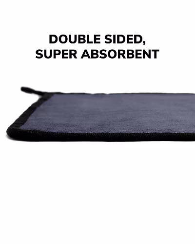 ShineXPro Microfiber Car Cleaning Cloth - OG Soft 500 GSM Extra Large (35x75 CM) Microfiber Cloth for Car and Bike - Suede Edging for Scratchless Drying and Detailing (Pack of 2, Grey)-1