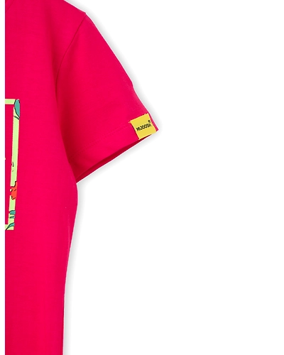 Girls T-Shirt Patina Green / Bright Rose Pink, Soft Cotton, Ages 7-14 (2pcs pack)-7/8-4