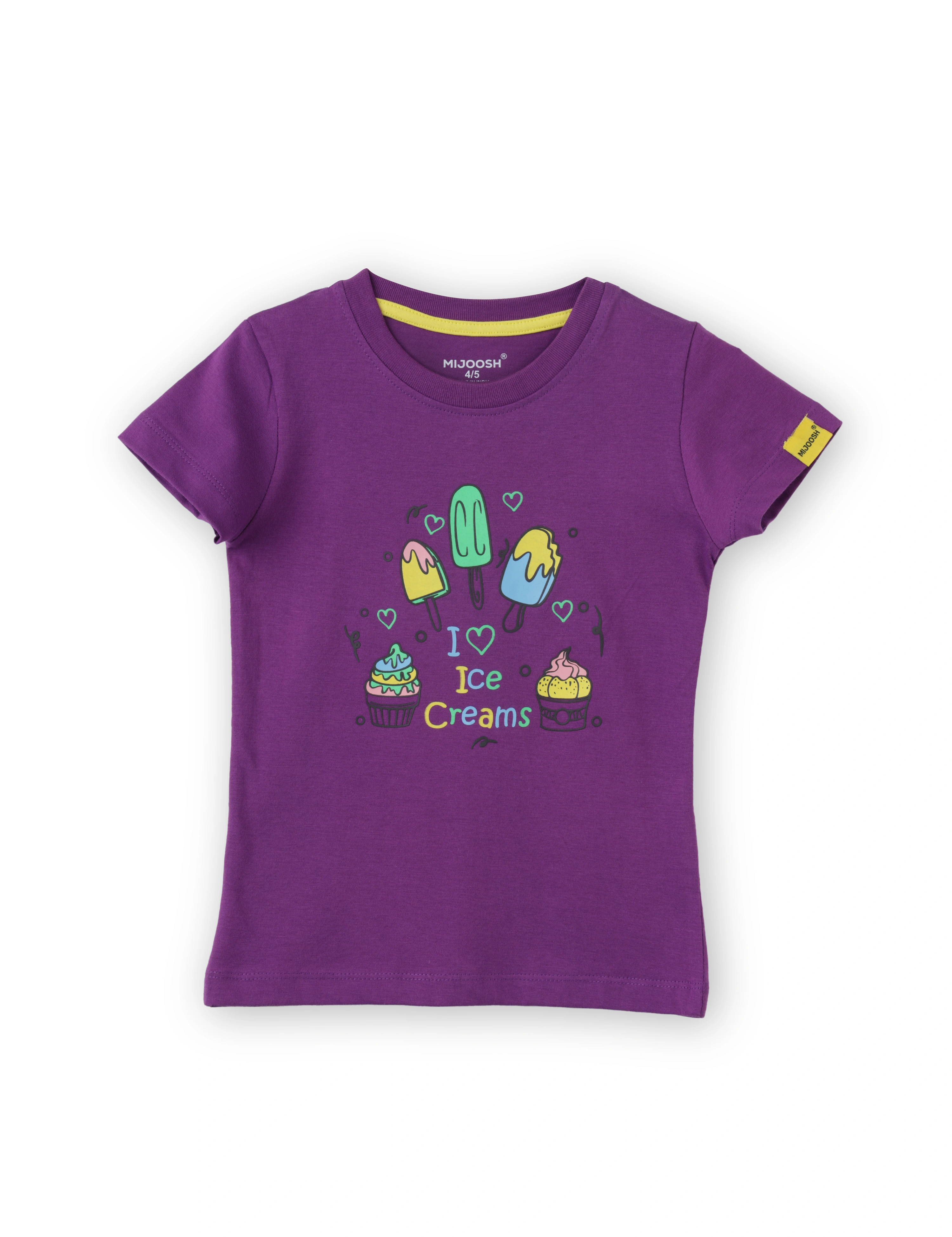 Girls T-Shirt Atomizer Blue / Sparking Grape Violet, Soft Cotton, Ages 2-6 (2pcs pack)-2/3-2