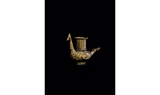 Dhokra - Peacock Design Candle Stand