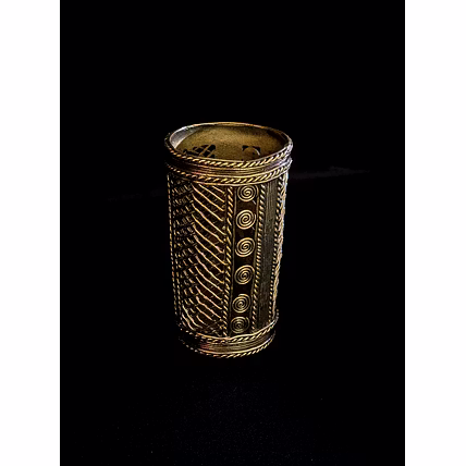 Dhokra Craft Desk Accessory - Net Design Stationery Stand-1