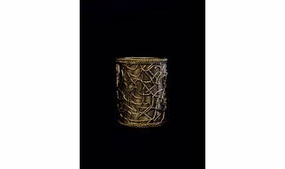 Dhokra Craft Desk Accessory - Round Rope Design Stationery Stand