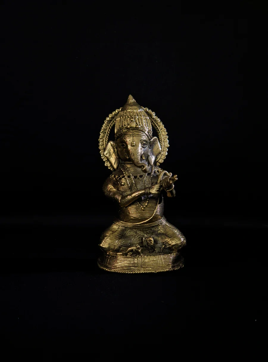 Dhokra Craft - Sitting Ganesh-Dhokra_5