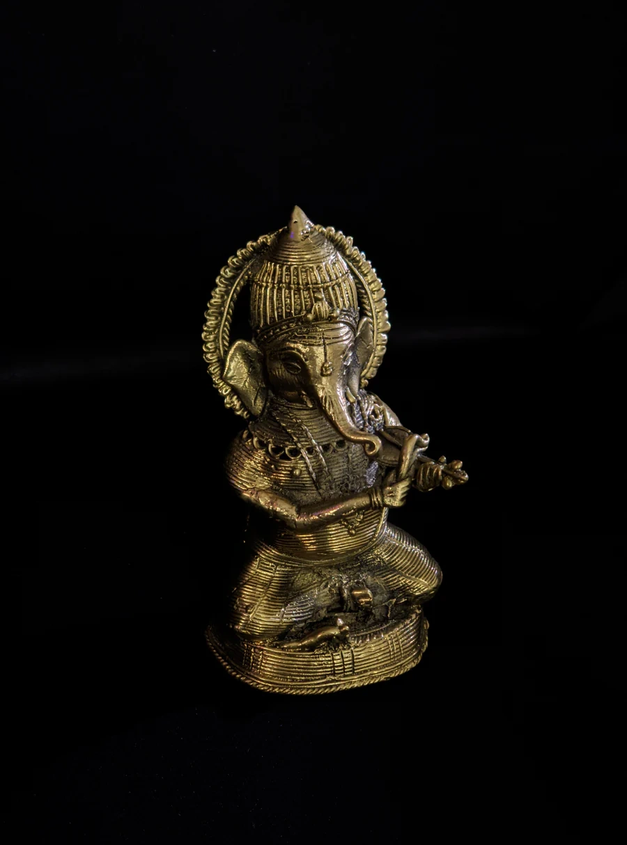 Dhokra Craft - Sitting Ganesh-2