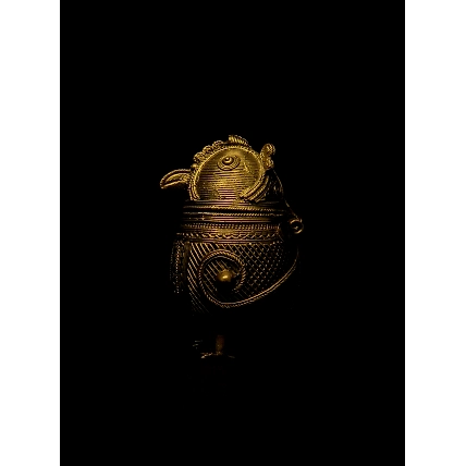 Handmade Dhokra Owl Box-2