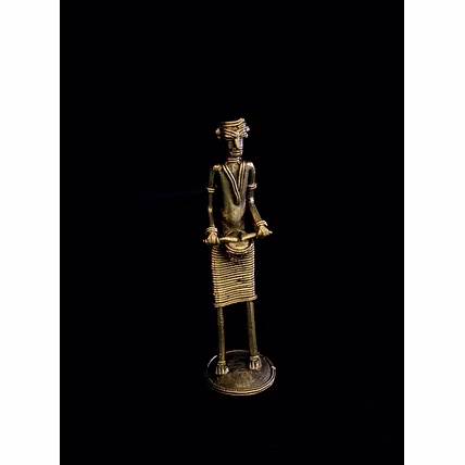 Dhokra - Standing Musican (Drum)-1