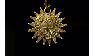 Dhokra - Sun Mask Wall Accent