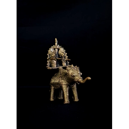 Handmade Dhokra - Gaja Gauri-Dhokra_28