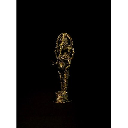 Handmade Dhokra Standing Shri Ganesh-2