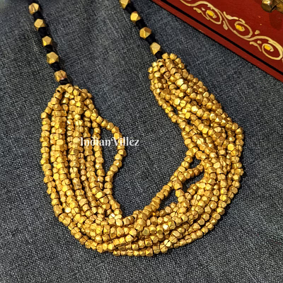 indevillez handmade tribal dhokra jewellery - seeds