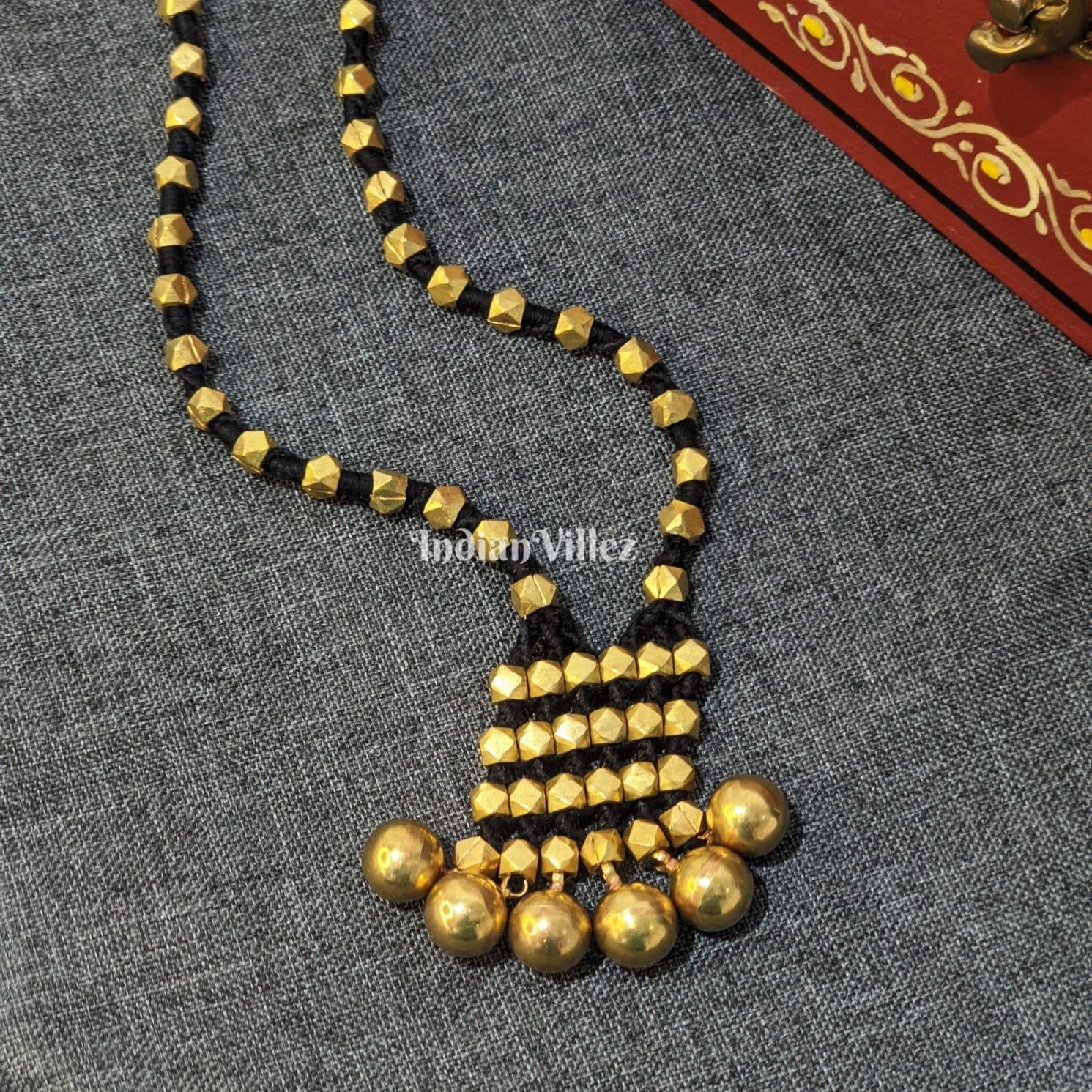 Handmade Tribal Dhokra Jewellery - Necklace-J_8