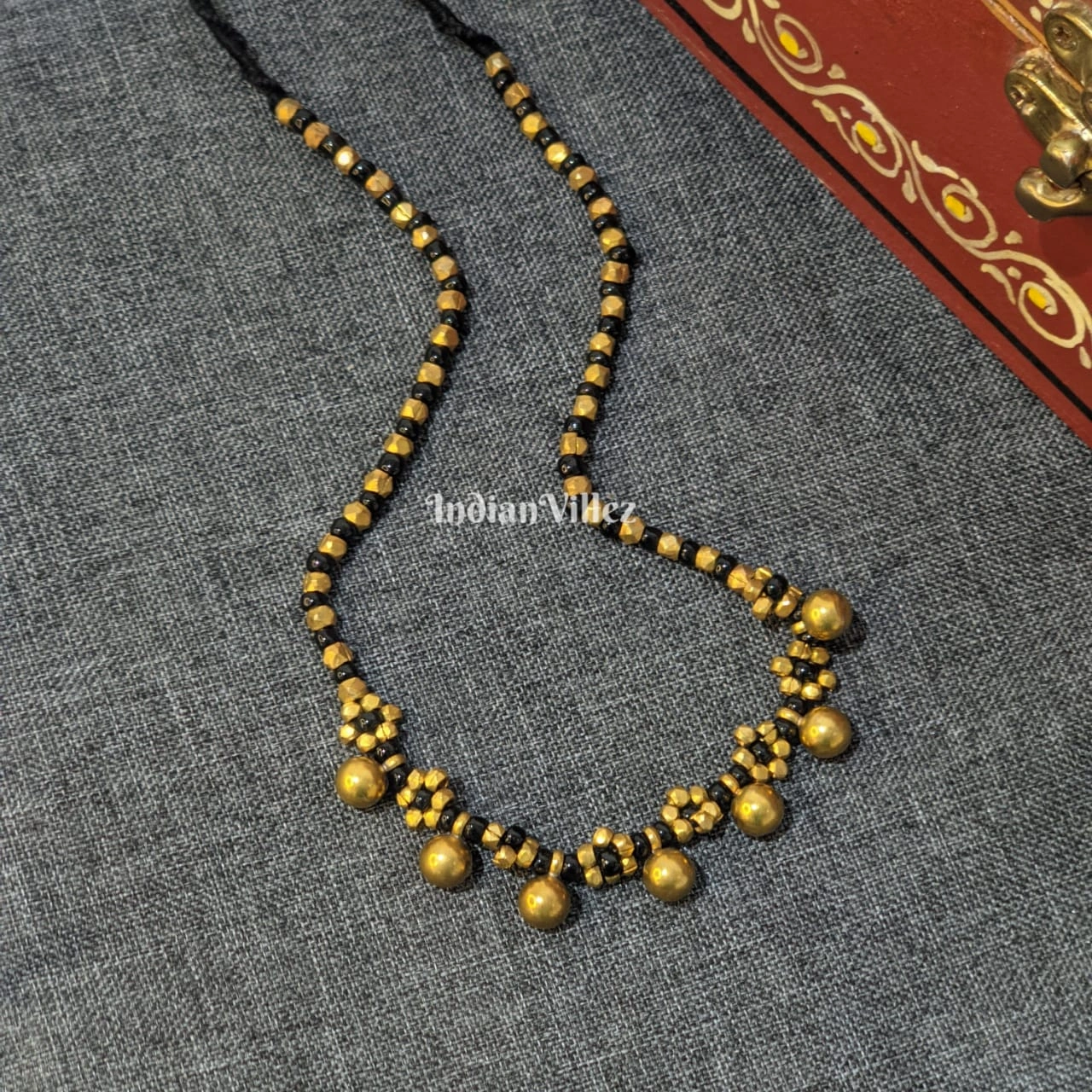 Handicrafted Dhokra Tribal Necklace-J_15