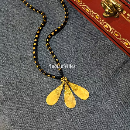 Handcrafted Tribal Dhokra Pendent Chain-J_16