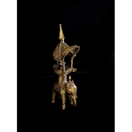 Dhokra Elephant Sabari Metal Craft-2