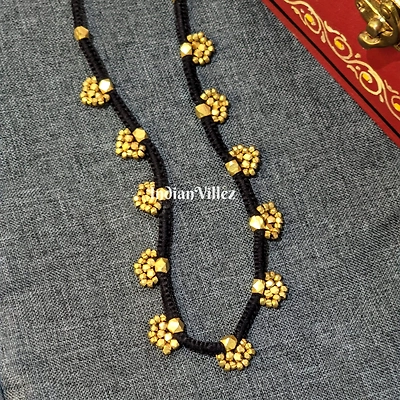 IndeVillez Black Handcrafted Dhokra Tribal Necklace
