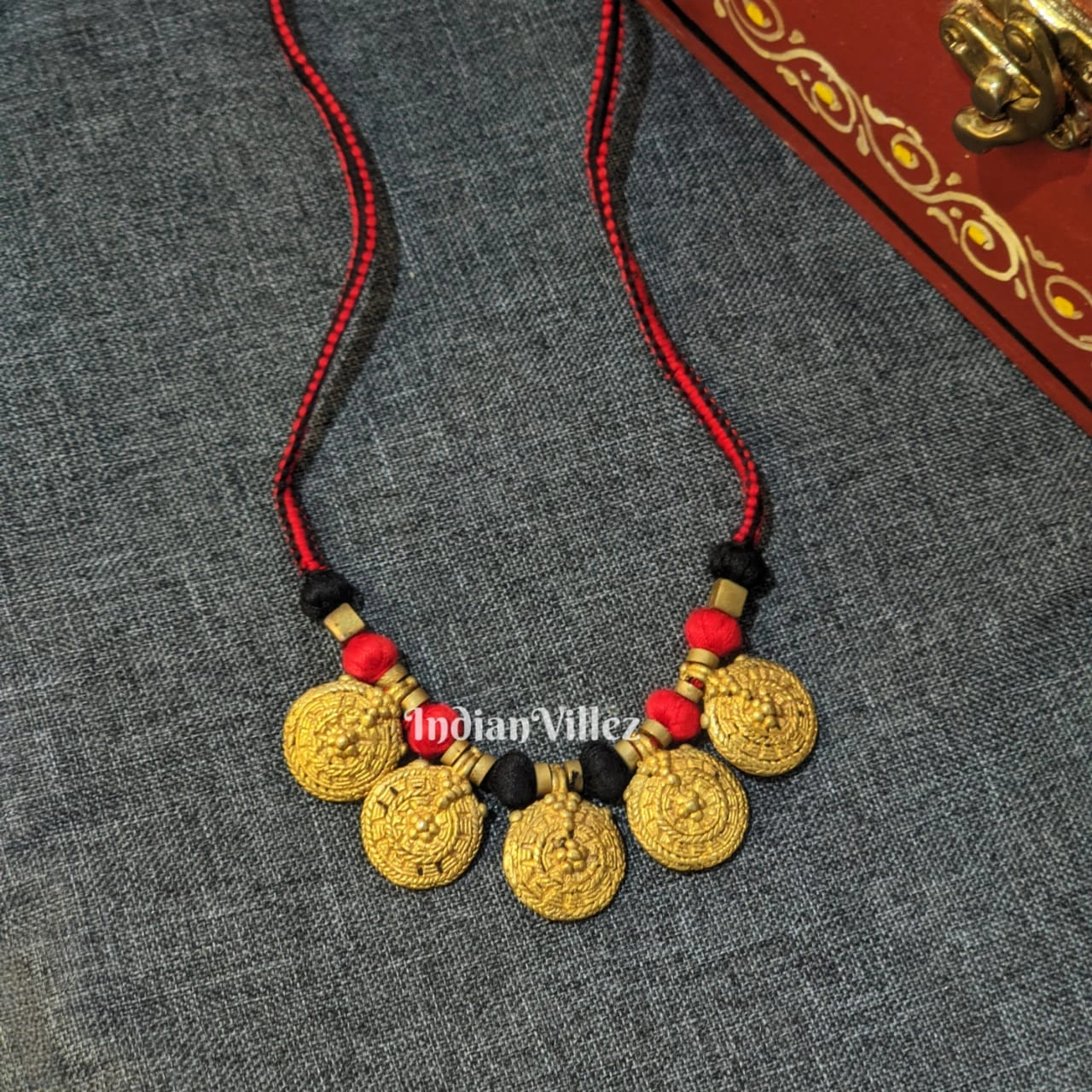 Handcrafted Pure Dhokra Tribal Jewellery-J_22