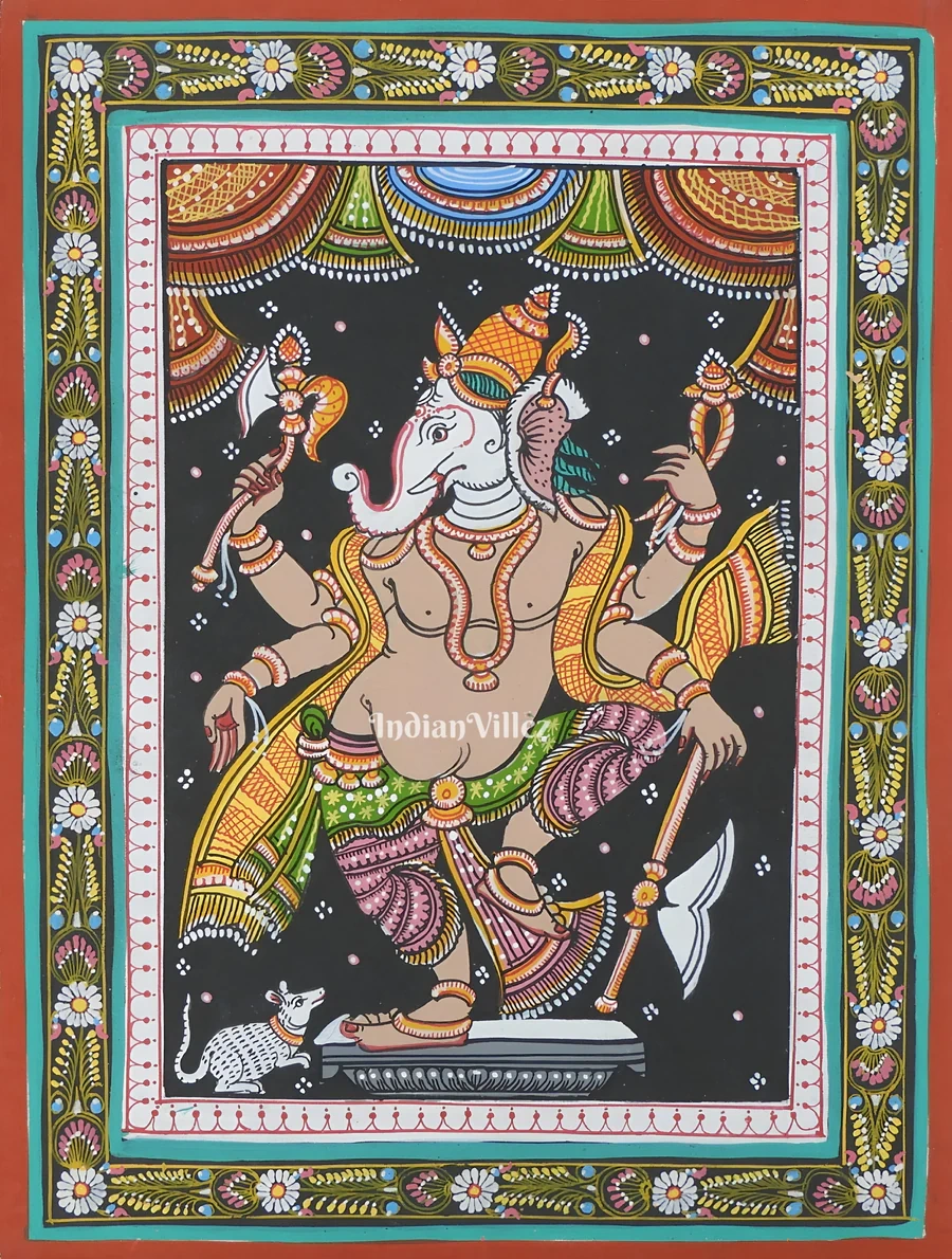 Shree Ganesh Pattachitra Wall Painting-WallPainting_2