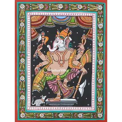Shree Ganesh Pattachitra Wall Painting-WallPainting_2