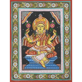 Mata Laxmi Pattachitra Wall Painting