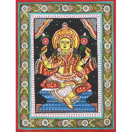 Mata Laxmi Pattachitra Wall Painting-WallPainting_5