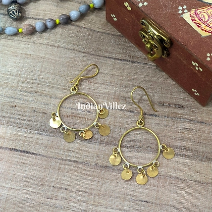 Handmade Dhokra Tribal Earring-J_51