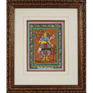 Devadasi Pattachitra Painting For Home Wall Art Decor ( With Frame)