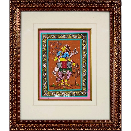 Devadasi Pattachitra Painting For Home Wall Art Decor ( With Frame)-WallPainting_15